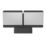 Brackenheath iSpot Swivel Outdoor LED Twin Floodlight Black 16W 2100lm