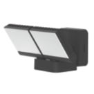 Brackenheath iSpot Swivel Outdoor LED Twin Floodlight Black 16W 2100lm