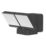 Brackenheath iSpot Swivel Outdoor LED Twin Floodlight Black 16W 2100lm
