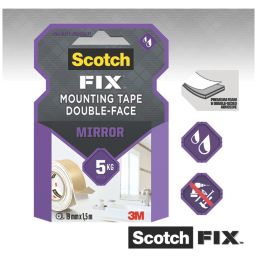 Scotch Scotch-Fix 4496W-1950-P Mirror Mounting Tape White 5m x 19mm