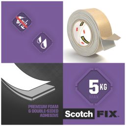 Scotch Scotch-Fix 4496W-1950-P Mirror Mounting Tape White 5m x 19mm