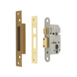 ERA  Polished Brass Euro Sashlock 65mm Case - 44mm Backset