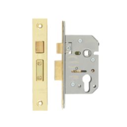 ERA  Polished Brass Euro Sashlock 65mm Case - 44mm Backset