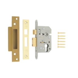ERA  Polished Brass Euro Sashlock 65mm Case - 44mm Backset