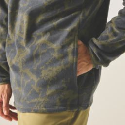 Dare 2B Printed Half Fleece Martini Olive Cracked Medium 39-40" Chest