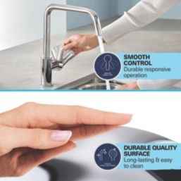 Grohe Bau Curve Kitchen Mono Mixer Tap Chrome