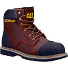 CAT Powerplant   Safety Boots Brown Size 7