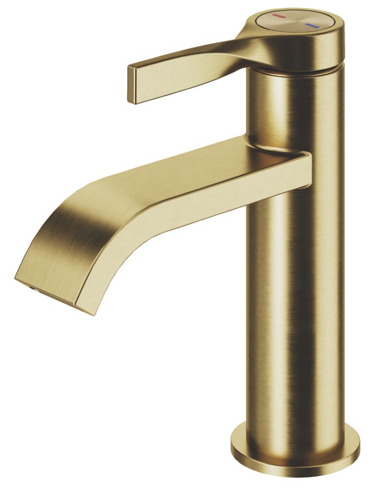 Brushed Brass Toilet Bowl Brush Gold - Threshold™