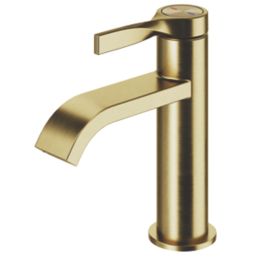 Swirl Ayre Basin Mono Mixer Brushed Brass