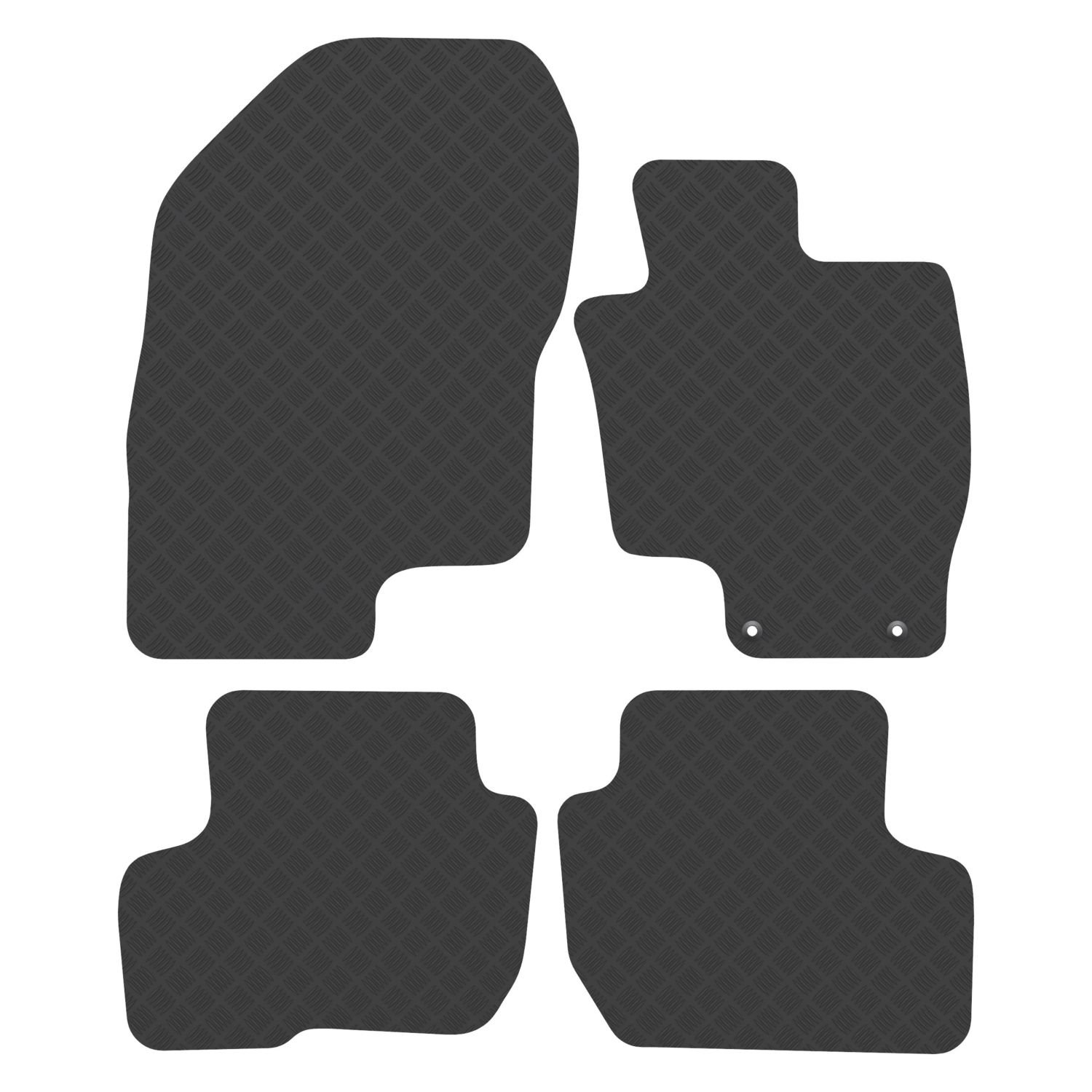 Car Mat Co. Mitsubishi Outlander PHEV 2014 - 2021 Rubber Car Mats 4 Piece Set (443VV)