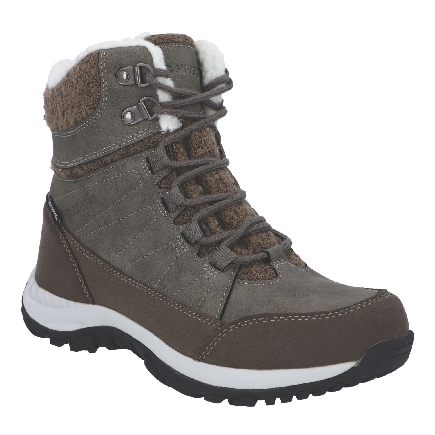 Hi-Tec Riva Mid Size 5 Womens Beige Waterproof Non Safety Work Boots (443XE)