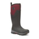 Muck Boots Arctic Ice Tall Size 5 Womens Black/Red Non Safety Wellies