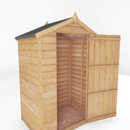 Mercia Value Windowless 4' x 2' 6" (Nominal) Apex Overlap Timber Shed
