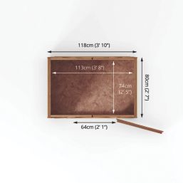 Mercia Value Windowless 4' x 2' 6" (Nominal) Apex Overlap Timber Shed