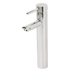 Swirl Essential Chrome 306mm Tall Lever Mono Basin Mixer Tap  With Clicker Waste
