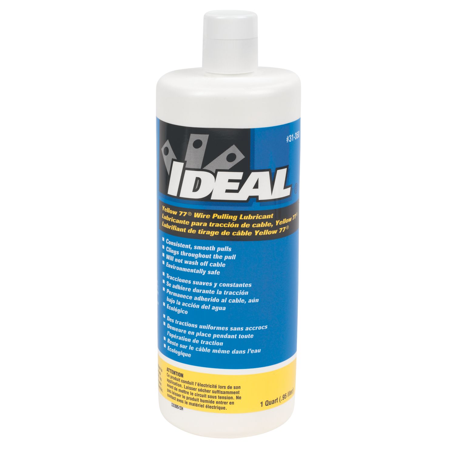 Ideal Yellow 77 Wire & Cable Pulling Lubricant 950ml (44462)