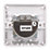 Schneider Electric Lisse 1-Gang Duplex Multimedia Socket White