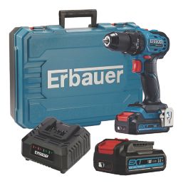 Refurb Erbauer ECCD18-Li 18V 2 x 2.0Ah Li-Ion EXT Brushless Cordless Compact Combi Drill