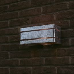 Lutec Vidar Outdoor Wall Light Galvanised Steel