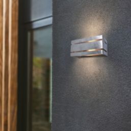 Lutec Vidar Outdoor Wall Light Galvanised Steel