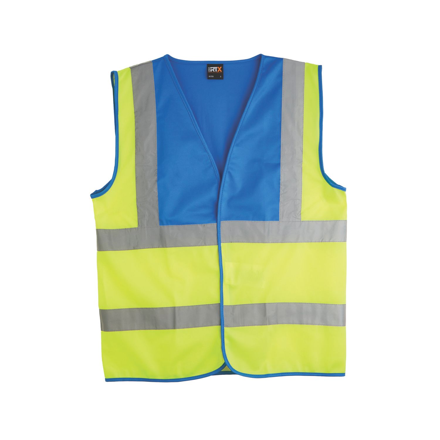 Pro RTX High Visibilty Waistcoat Yellow / Royal Blue Large 44" Chest (444AL)