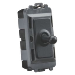 Knightsbridge  20AX Grid Intermediate Toggle Switch Anthracite