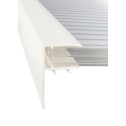 Radmat Building Materials  White 10mm PVC F-Section 3000mm x 50mm