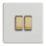 Varilight  10A 2-Gang 2-Way Light Switch  Paintable