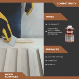 Toupret Ready-to-Use Wood Filler Off-White 1.25kg