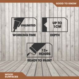 Toupret Ready-to-Use Wood Filler Off-White 1.25kg