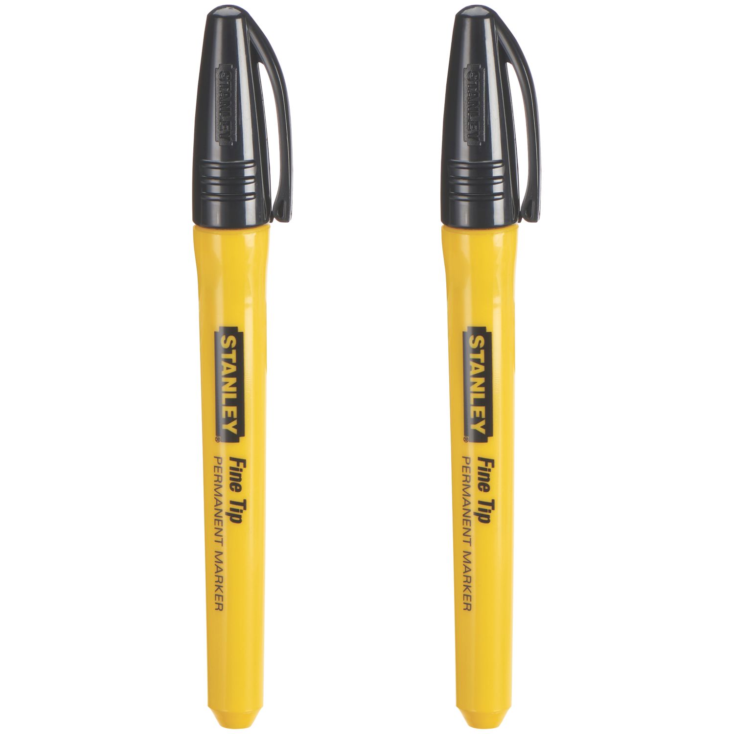 Stanley Fine Tip Black Permanent Marker 2 Pack (444FH)