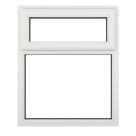 Crystal  Top Opening Clear Double-Glazed Casement White uPVC Window 1190mm x 965mm