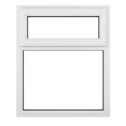 Crystal  Top Opening Clear Double-Glazed Casement White uPVC Window 1190mm x 965mm