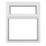 Crystal  Top Opening Clear Double-Glazed Casement White uPVC Window 1190mm x 965mm
