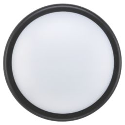 Luceco Eco Mini Outdoor Round LED Bulkhead Black / White 5.5W 450lm