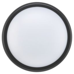 Luceco Eco Mini Outdoor Round LED Bulkhead Black/White 5.5W 450lm