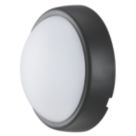 Luceco Eco Mini Outdoor Round LED Bulkhead Black/White 5.5W 450lm