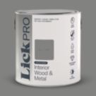 LickPro 2.5Ltr 7037 Satin Water-Based Trim Paint