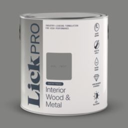 LickPro 2.5Ltr 7037 Satin Water-Based Trim Paint