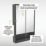 Sensio Sydney 1-Door Illuminated Mirror Cabinet & Shelf With 1248lm LED Light Silver Effect 900mm x 130mm x 600mm
