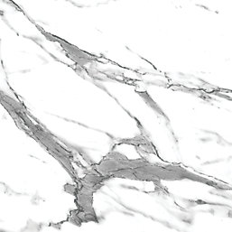 Splashwall  White Marble Alloy Splashback 2440mm x 600mm x 4mm