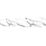 Splashwall  White Marble Alloy Splashback 2440mm x 600mm x 4mm