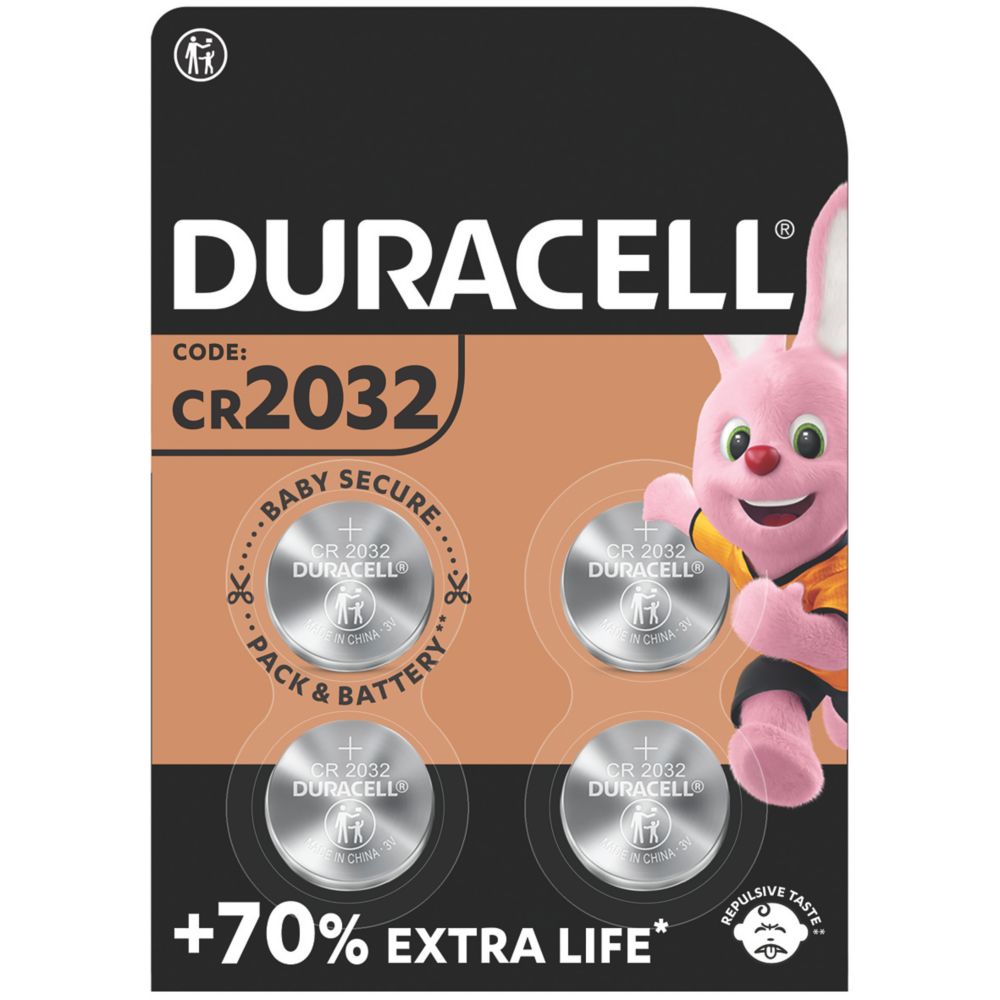 Duracell Plus D Alkaline Batteries 4 Pack - Screwfix