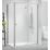 Triton Neo Six  Framed Rectangular Sliding Door Shower Enclosure  Chrome  1100mm x 760mm x 1850mm