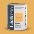 LickPro Max+ 1Ltr Yellow 02 Matt Emulsion  Paint