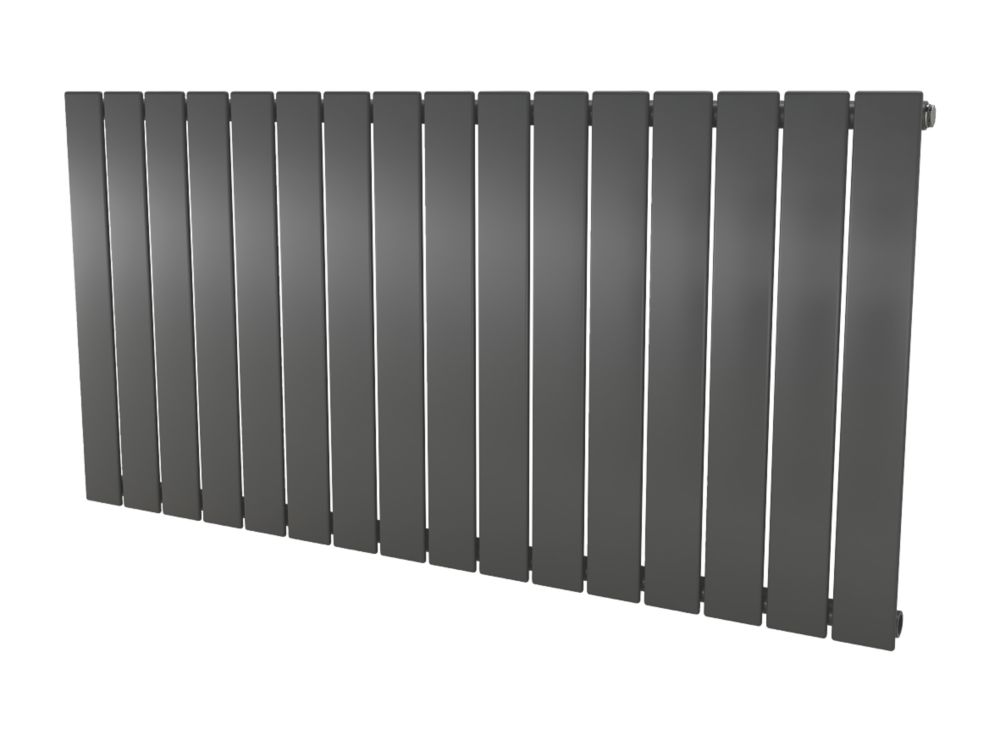 Ximax 600mm x 1195mm 2809BTU Anthracite Horizontal Designer Radiator ...