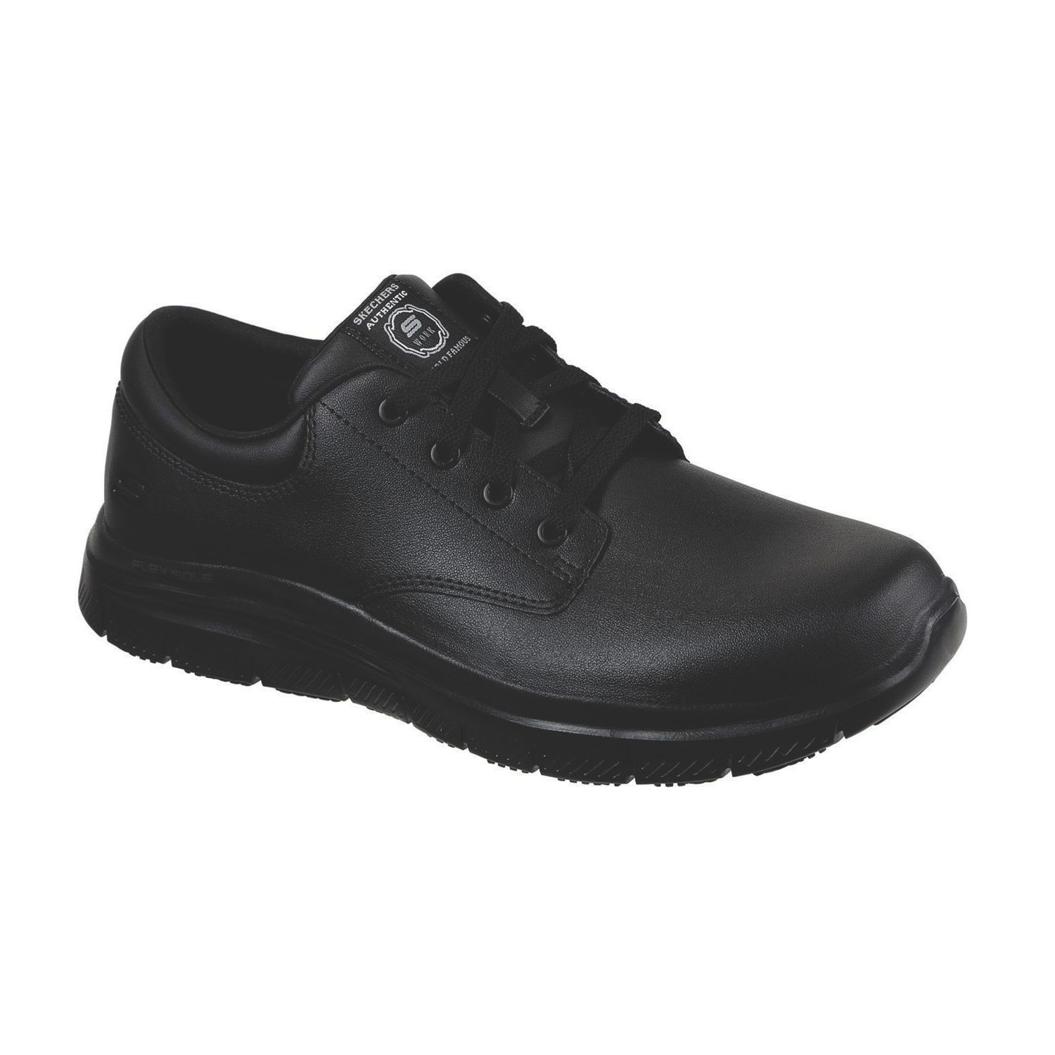 Skechers Flex Advantage - Fourche SR Size 7 Black Occupational Work Shoes (444XT)