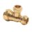 Pegler PX50D Brass Compression Reducing Tee 22mm x 15mm x 15mm