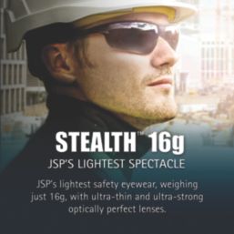 JSP Stealth Clear Lens Safety Specs