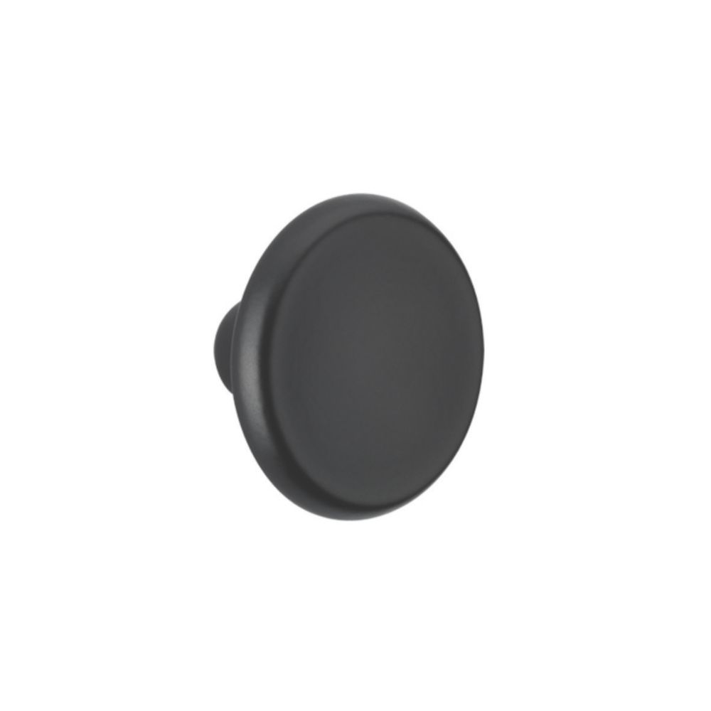 Urfic Bevelled Knob Black 35mm Screwfix